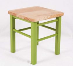 2 TABOURETS POUR ENFANT EN BOIS - VERT